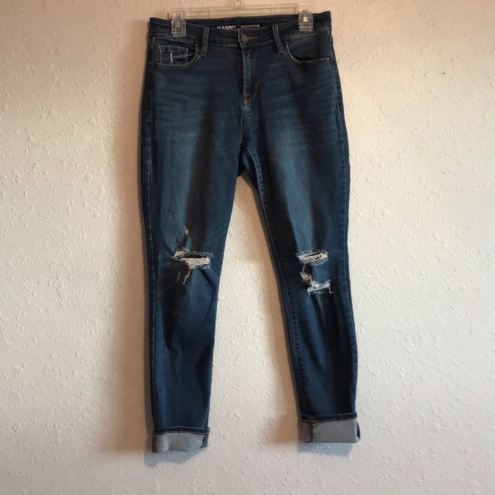 Dark Ripped Jeans